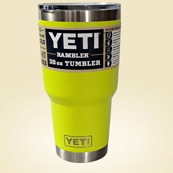 YETI Rambler 20 oz Tumbler With Magslider Lid - Firefly  Yeti Rambler Tumbler 30 oz FireFly Yellow Stainless Steel Cup Magslider Lid